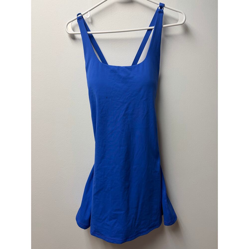 Blue Criss Cross Athletic Dress - Picture 2 of 4